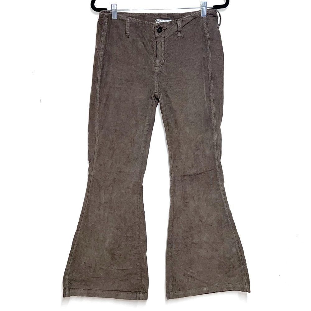 NWOT Free People Bell Bottom Flare Courdroy Pants Womens Sz 29W 34 L
